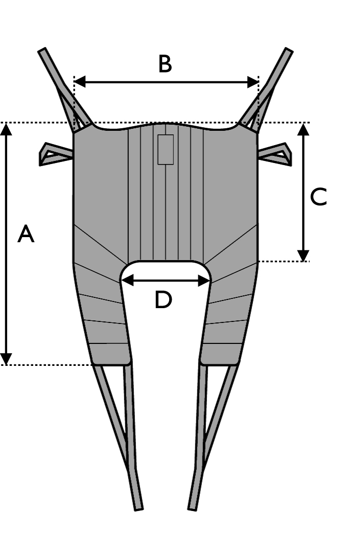 Universal High Sling Sizing Diagram